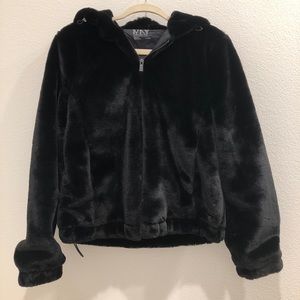 Marc NY Faux Fur Jacket w/ Hood